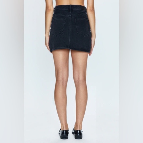 Pistola Black Denim Mini Skirt | Rhea Voltaire Wash | Size 28 - Picture 6 of 9